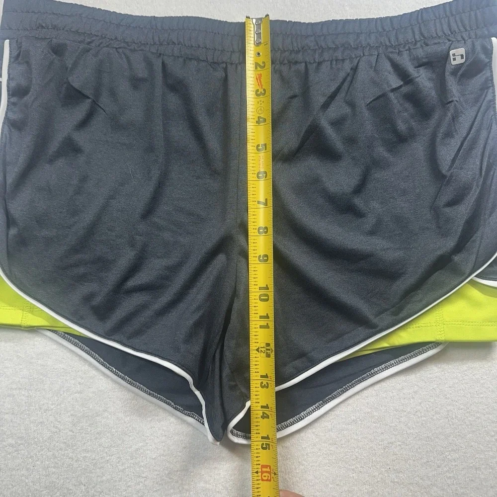 Hind Women's XL Black Green Hydra Protect Solace Double Layer Running Shorts - Picture 4 of 11